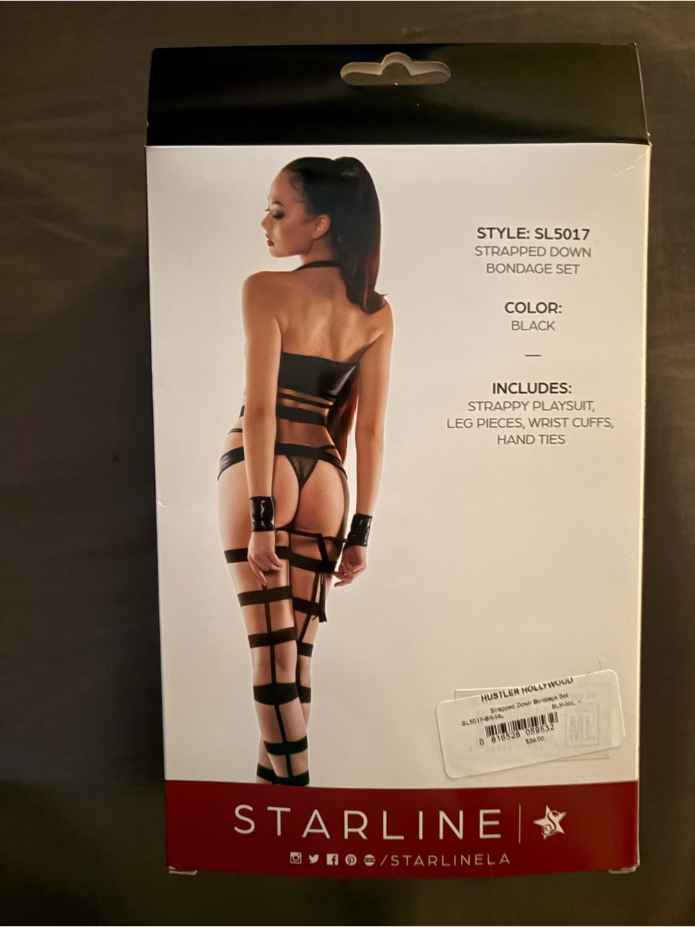 Leg Avenue Strapless Black Faux Leather Mini Dress w/ Starline Hustler Hollywood